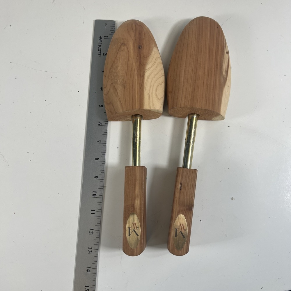 Mens Wearhouse Rochester‎ Shoe Tree Co Cedar Shoe Trees   Adjustable Brass USA - Picture 5 of 8